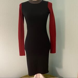 Derek Lam 10 Crosby 100% wool color block dress